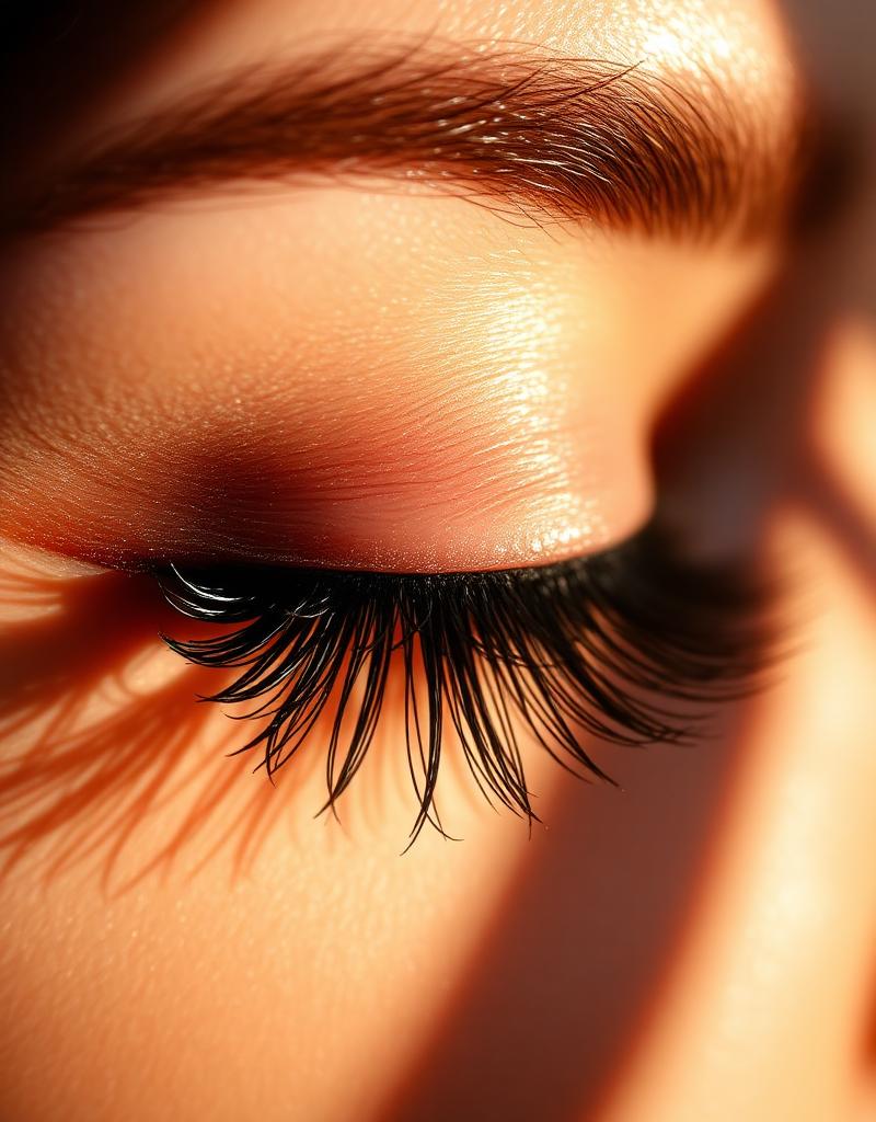 Lash extensions detail